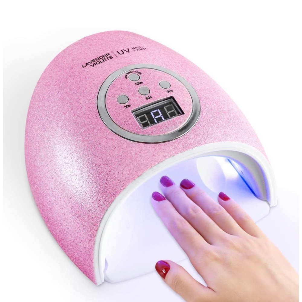 NIB Lavender Violets UV Gel Nail Lamp Kit